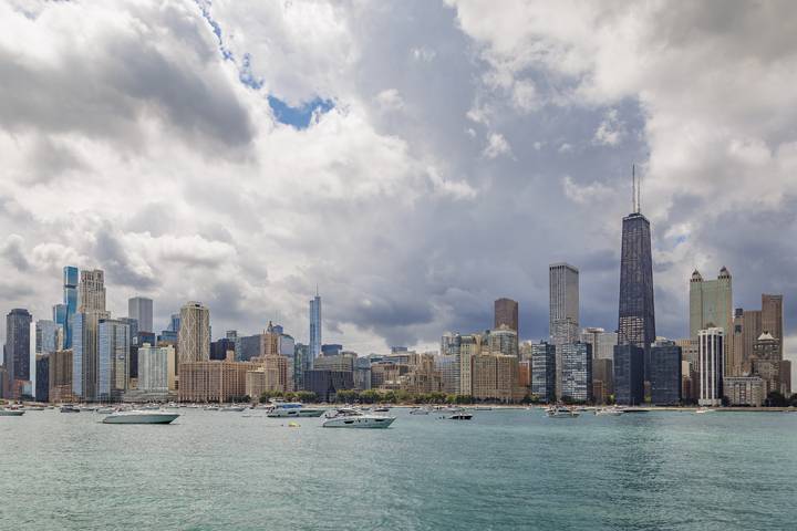 Chicago Skyline and Playpen