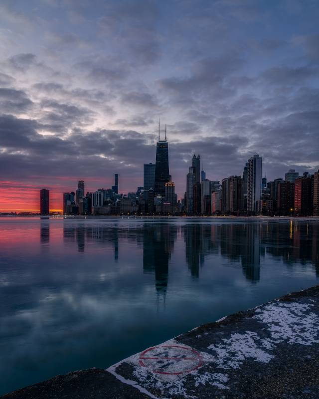 Chicago Winter Sunrise