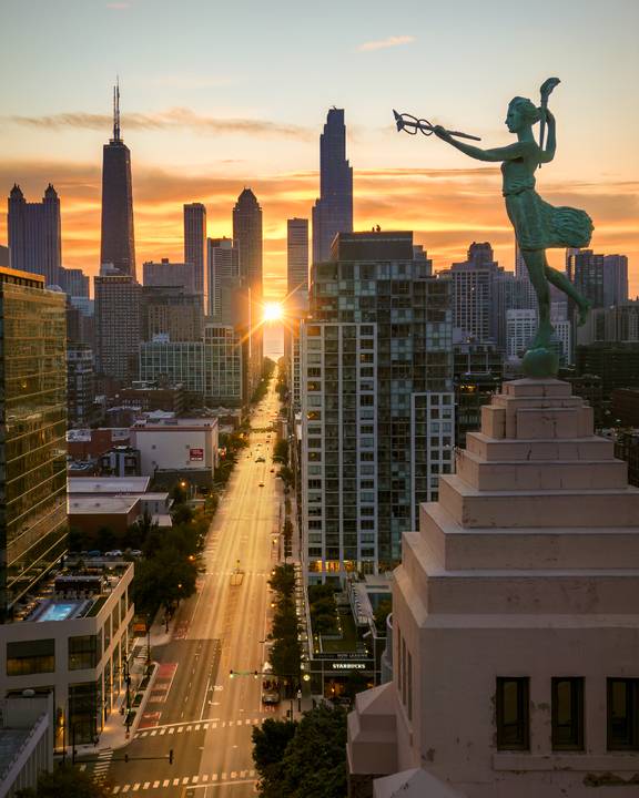 Chicagohenge Sunrise