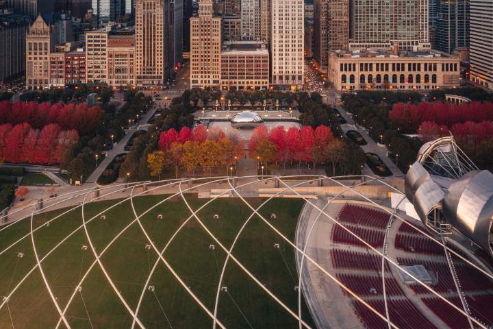 Fall in Millennium Park