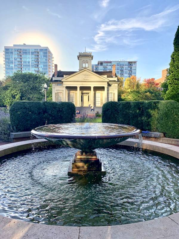 Fountain at Clarke House Museum