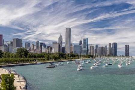 Chicago Skyline Daytime Panoramic