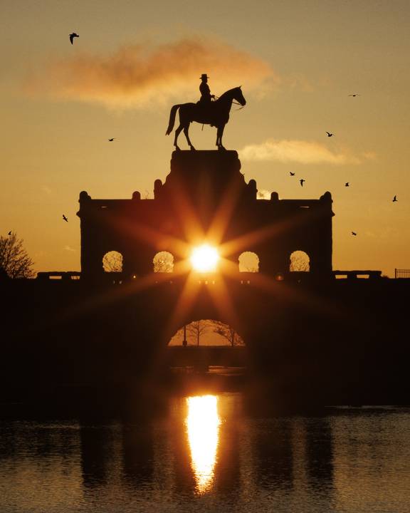 Sunrise Through Ulysses S. Grant Memorial