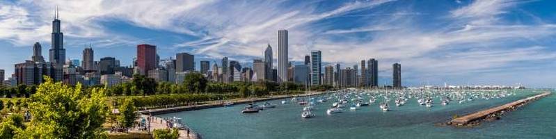 Chicago Skyline Daytime Panoramic