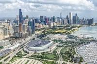 Soldier Field and Chicago Skyline