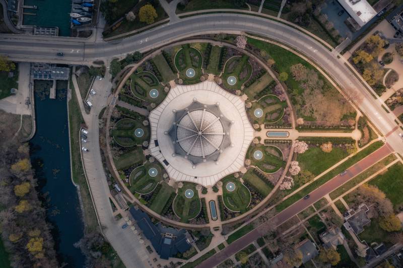 Baha'i House of Worship grounds