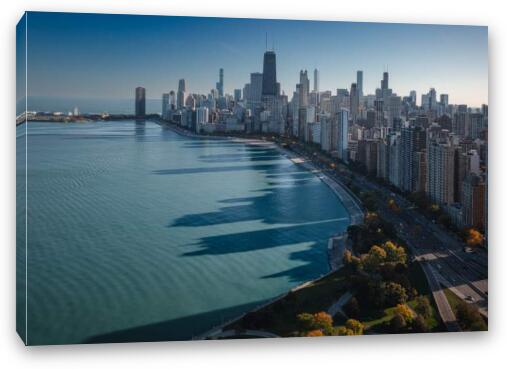 Chicago's 5 O'clock Shadow Fine Art Canvas Print