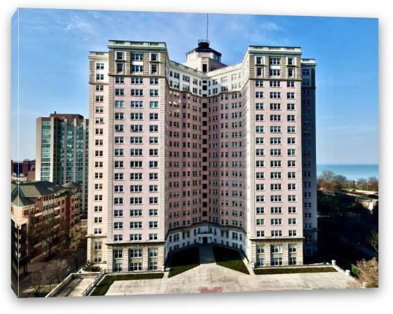 Edgewater Beach Apartments 1 Fine Art Canvas Print