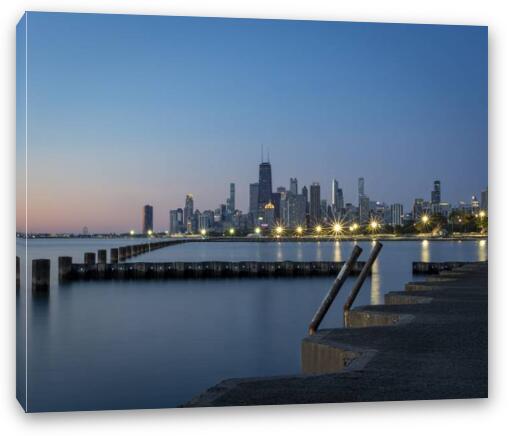 Fullerton Beach Fine Art Canvas Print