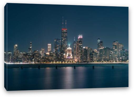 North Avenue Beach Fine Art Canvas Print