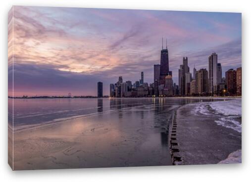 North Avenue Sunrise Fine Art Canvas Print