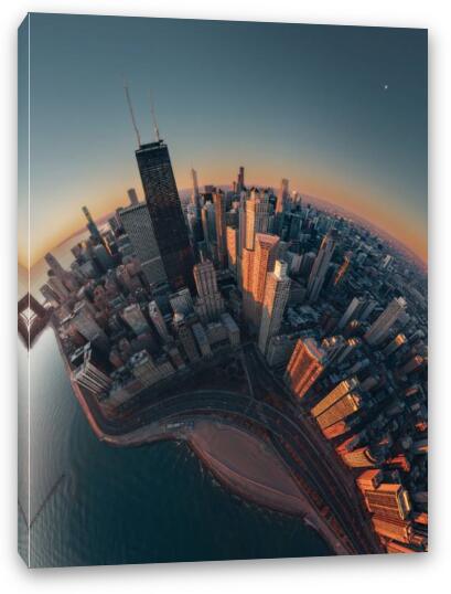 Planet Chicago Fine Art Canvas Print