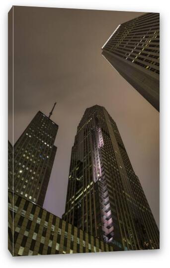 Prudential Plaza Fine Art Canvas Print