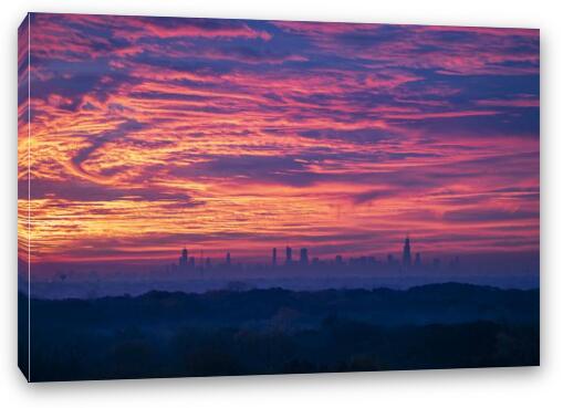 Sky on Fire Fine Art Canvas Print