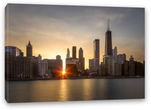 Spring Equinox in Chicago Fine Art Canvas Print