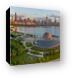 Adler Planetarium and Chicago Skyline Dawn Panoramic Canvas Prints