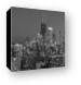 Chicago's Streeterville at Dusk Panoramic BW Canvas Prints