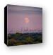 Moon over Chicago Canvas Prints