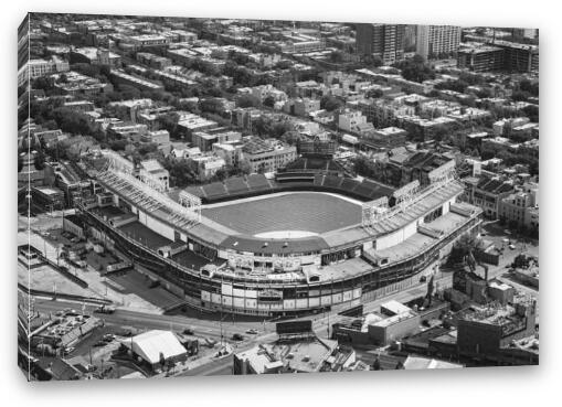 Wrigley Field - Home of the Chicago Cubs Fine Art Canvas Print