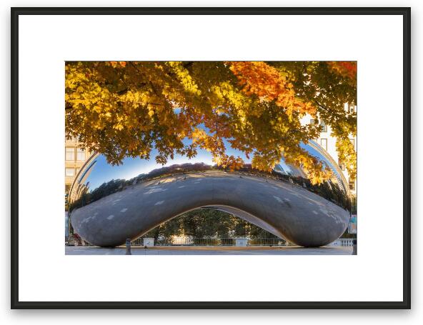 Autumn Over The Bean Framed Fine Art Print