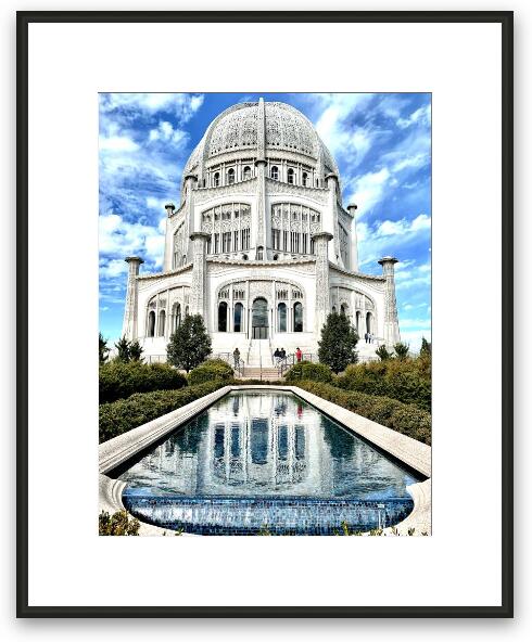 Bahai House of Worship Framed Fine Art Print