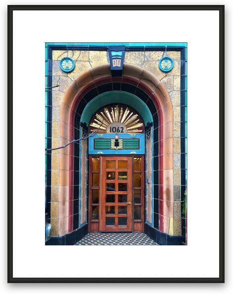 Belle Shore Apartment Hotel Doorway Framed Fine Art Print