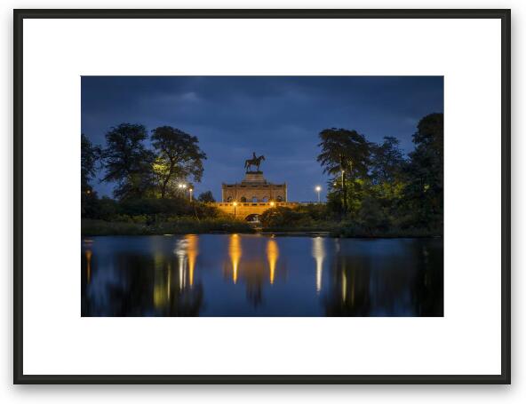 Blue Hour Framed Fine Art Print