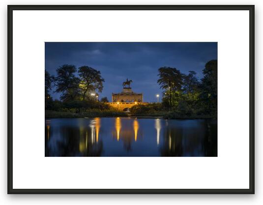 Blue Hour Framed Fine Art Print