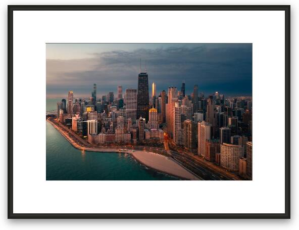 Chicago from the North Framed Fine Art Print