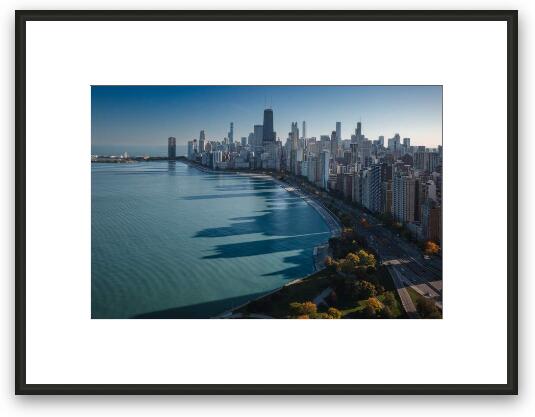 Chicago's 5 O'clock Shadow Framed Fine Art Print