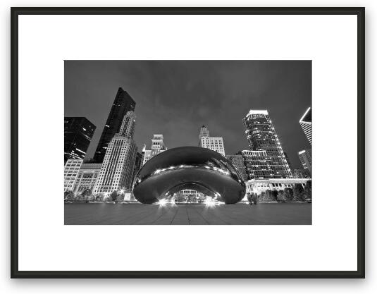 Cloud Gate and Skyline Framed Fine Art Print