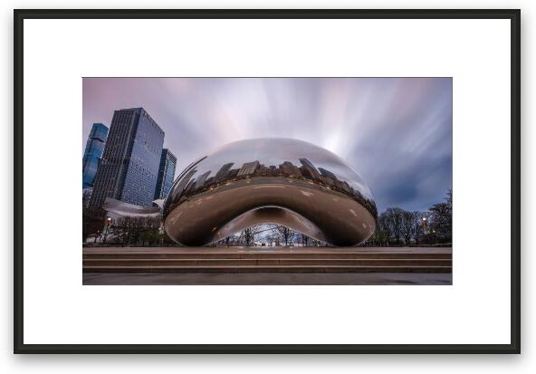 Cloudy Morning by the Bean Framed Fine Art Print