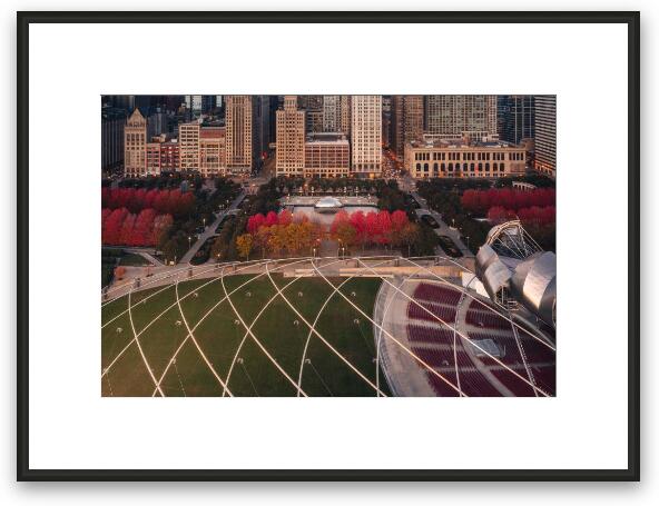 Fall in Millennium Park Framed Fine Art Print