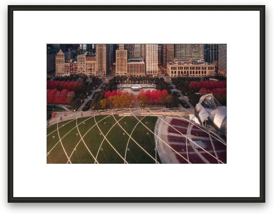 Fall in Millennium Park Framed Fine Art Print