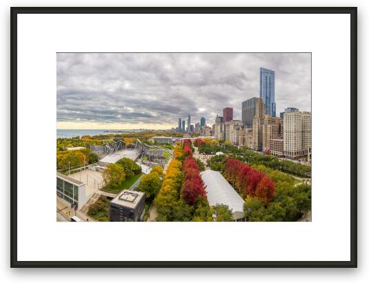 Millennium Park Fall Framed Fine Art Print