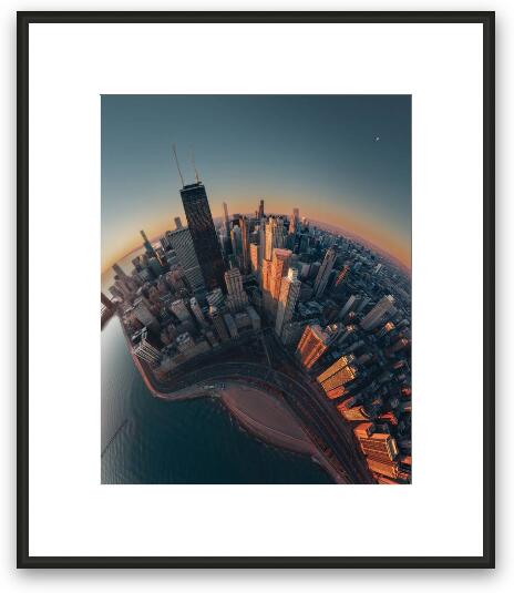 Planet Chicago Framed Fine Art Print