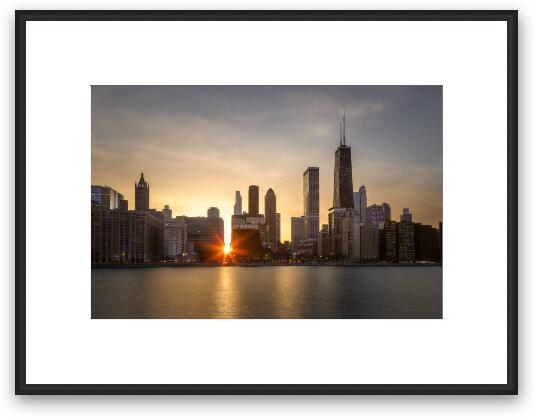 Spring Equinox in Chicago Framed Fine Art Print