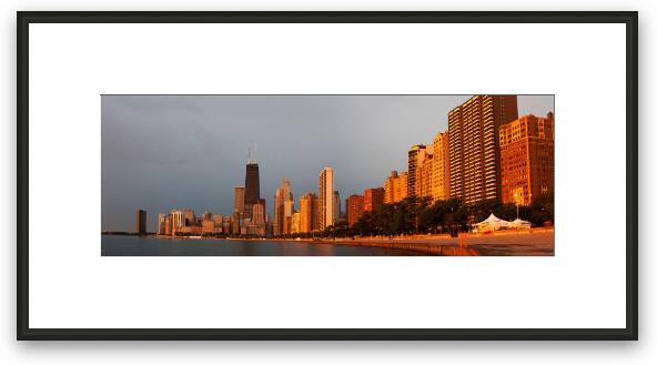 Sunrise over Chicago Framed Fine Art Print