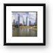 Blue Glass Towers Framed Prints