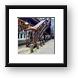 Brown Line Quincy Stop Framed Prints