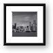 Chicago Skyline at Night - Black & White Panoramic Framed Prints