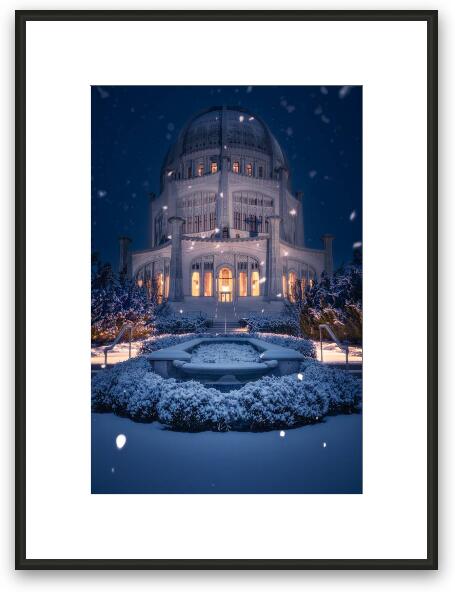 The Bahai House of Worship Framed Fine Art Print