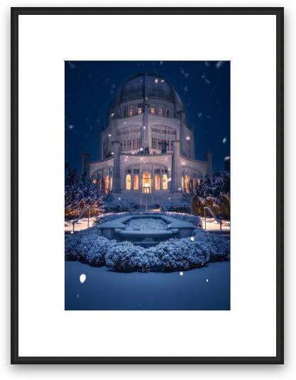 The Bahai House of Worship Framed Fine Art Print