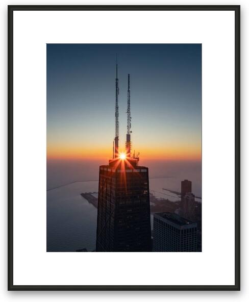 Through the Uprights Framed Fine Art Print