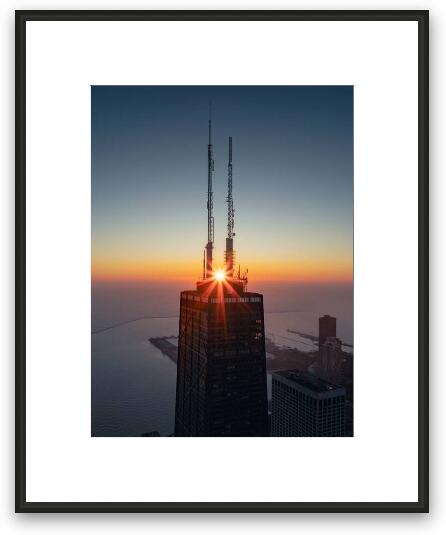 Through the Uprights Framed Fine Art Print