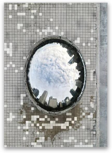 Cloudgate - The Bean Fine Art Metal Print