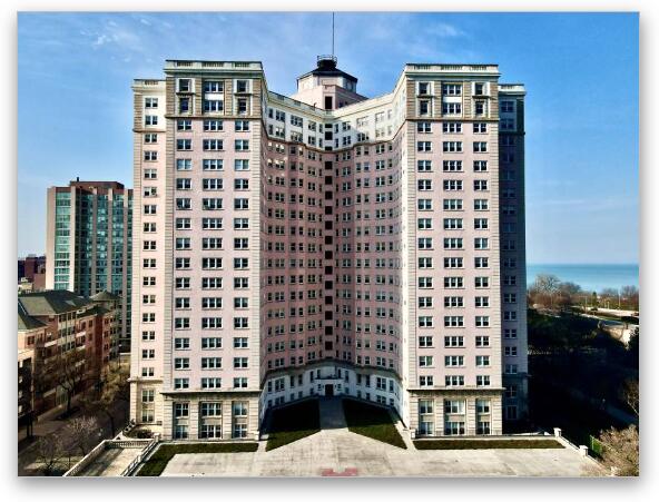 Edgewater Beach Apartments 1 Fine Art Metal Print