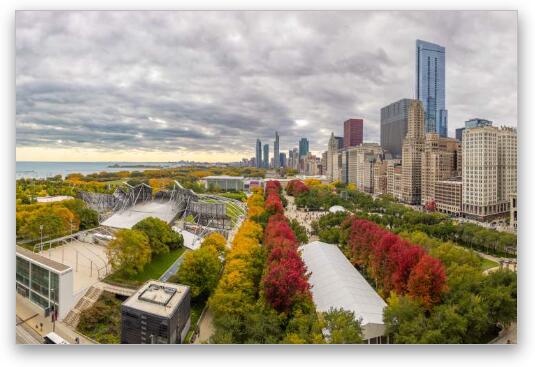 Millennium Park Fall Fine Art Metal Print