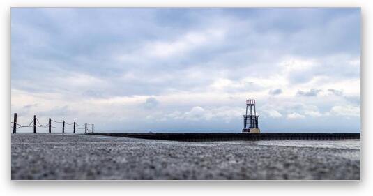 North Ave Lighthouse Fine Art Metal Print