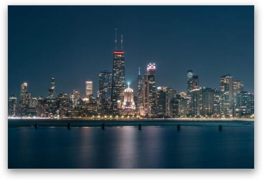 North Avenue Beach Fine Art Metal Print